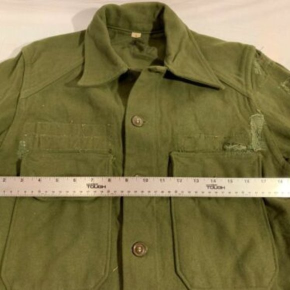 RARE KOREAN WAR M1951 WOOL szSMALL FIELD BUTTON SHIRT OG-108 UNIFORM NM 03306 - Picture 1 of 11